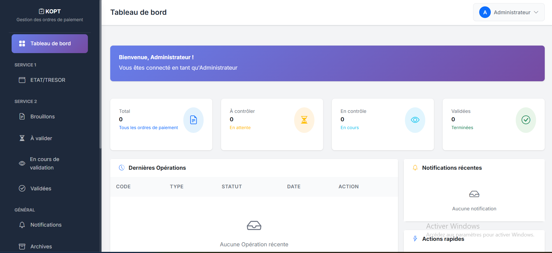 KOPT — Contrôle Budgétaire